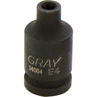 Socket, Impact, E4, 1/2"/1/4" Drive Groupe Belzile Dickner