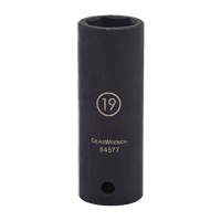 Douille, Chocs, 17 mm, Prise 1/2", 6 pans, Profond Groupe Belzile Dickner