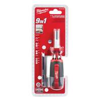 9-in-1 Square Drive Multi-Bit Driver, 9" L, Cushion Grip Handle Groupe Belzile Dickner