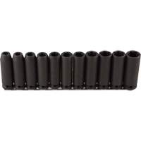 Jeu de douilles longues, 11 Mcx, Chocs, Prise de 1/2", Profond Groupe Belzile Dickner