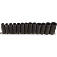Jeu de douilles longues, 13 Mcx, Chocs, Prise de 1/2", Profond Groupe Belzile Dickner