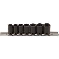 Jeu de douilles magn&eacute;tiques, 7 Mcx, Chocs, Prise de 1/4" Groupe Belzile Dickner