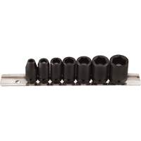 Jeu de douilles magn&eacute;tiques, 7 Mcx, Chocs, Prise de 1/4" Groupe Belzile Dickner
