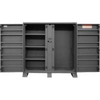 Armoire de rangement avec tablettes pour le chantier, Acier, 47,5 pi³, Gris Groupe Belzile Dickner