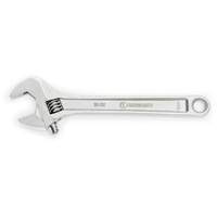 Adjustable Wrench, 12" L, 1-1/2" Max Width, Chrome Groupe Belzile Dickner