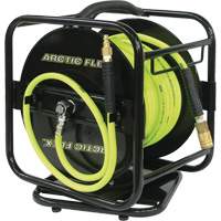 Manual Hose Reel with Hybrid Polymer Air Hose, Air, 1/4" x 100', Single Hose Groupe Belzile Dickner