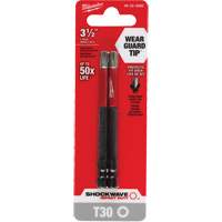 Shockwave Impact Duty Screwdriver Bit, Torx, T-30 Tip, 1/4" Drive Size, 3-1/2" Length Groupe Belzile Dickner
