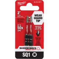 Embout de tournevis Shockwave Impact Duty, Carr&eacute;e, #1, Prise 1/4" Groupe Belzile Dickner