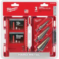 Jeu de forets &eacute;tag&eacute;s, 3 morceaux, Acier rapide au cobalt Groupe Belzile Dickner