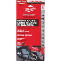 Extreme Metal Band Saw Blades, High Speed Steel, 30-9/16" L x 1/2" W x 0.02" Thick, 12/14 TPI Groupe Belzile Dickner