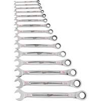 Ratcheting Wrench Set, Combination, 15 Pieces, Imperial Groupe Belzile Dickner