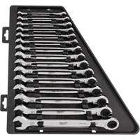 Ratcheting Wrench Set, Combination, 15 Pieces, Metric Groupe Belzile Dickner