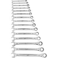 Ratcheting Wrench Set, Combination, 15 Pieces, Metric Groupe Belzile Dickner