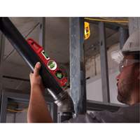 Die Cast Torpedo Level with 360 Degree Locking Vial, 10" L, Aluminum, 3 Vials, Magnetic Groupe Belzile Dickner