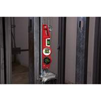 Die Cast Torpedo Level with 360 Degree Locking Vial, 10" L, Aluminum, 3 Vials, Magnetic Groupe Belzile Dickner