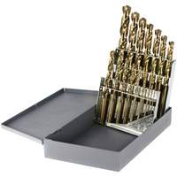 Drillco&reg; Heavy-Duty Jobber Length Drill Bit Set, 15 Pieces, Cobalt Groupe Belzile Dickner