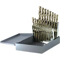 Drillco&reg; Heavy-Duty Jobber Length Drill Bit Set, 21 Pieces, Cobalt Groupe Belzile Dickner