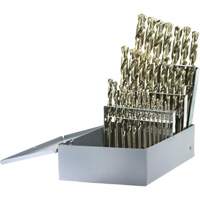 Drillco&reg; Heavy-Duty Jobber Length Drill Bit Set, 29 Pieces, Cobalt Groupe Belzile Dickner