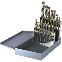 Drillco&reg; Metric Jobber Length Drill Bit Set, 19 Pieces, High Speed Steel Groupe Belzile Dickner