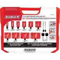 Electrician's Bi-Metal Hole Saw Set, 16 Pieces Groupe Belzile Dickner