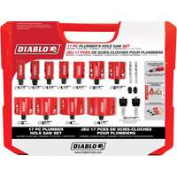 Plumber's Bi-Metal Hole Saw Set, 17 Pieces Groupe Belzile Dickner