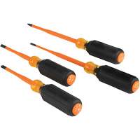 Slim-Tip Insulated Screwdriver Set, 1000 V, 4 Pcs Groupe Belzile Dickner