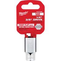 SAE Socket with Four Flat Sides, 3/8", 1/2" Drive, 6 Points Groupe Belzile Dickner