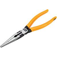 Pitbull Dipped Handle Long Nose Pliers, 8" L Groupe Belzile Dickner