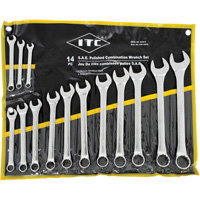 ICW-14PS Polished Wrench Set, Combination, 14 Pieces, Imperial Groupe Belzile Dickner