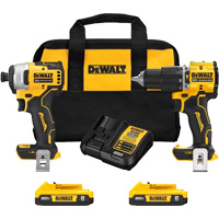 Atomic Cordless & Brushless Two-Tool Combo Kit, Lithium-Ion, 20 V Groupe Belzile Dickner