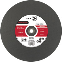 Meule &agrave; tronçonner Power Abrasive A24GP, 20" x 5/32", Arbre de 1", Type 1, 3000 Tr/min Groupe Belzile Dickner