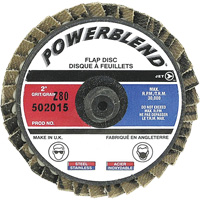 PowerBlend Roll-On Flap Disc, 2" x Type R, Z80 Grit Groupe Belzile Dickner