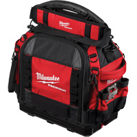 PackOut 15" Structured Tool Bag, Ballistic Polyester, 65 Pockets, Red Groupe Belzile Dickner
