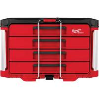 PackOut 4-Drawer Tool Box, 16-3/10" x 22-1/5" x 14-3/10", Red Groupe Belzile Dickner