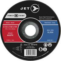 Meules &agrave; tronçonner Power Xtreme, 5" x 1/16", Arbre de 7/8", Type 1, 12 200 Tr/min Groupe Belzile Dickner