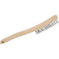 3LHSS Hand Scratch Brushes, Stainless Steel, 3 x 19 Wire Rows, 13-3/4" Long Groupe Belzile Dickner