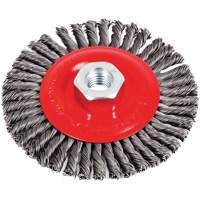 Stringer Bead Brushes for Angle Grinders, 4-1/2" Dia., 0.02" Fill, 5/8"-11 Arbor, Steel Groupe Belzile Dickner