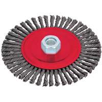 Stringer Bead Brushes for Angle Grinders, 6" Dia., 0.02" Fill, 5/8"-11 Arbor, Steel Groupe Belzile Dickner