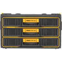 Unit&eacute; &agrave; trois tiroirs ToughSystem 2.0, 21-4/5" x 12-3/10" x 12-3/5", Noir/Jaune Groupe Belzile Dickner