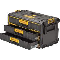 Unit&eacute; &agrave; trois tiroirs ToughSystem 2.0, 21-4/5" x 12-3/10" x 12-3/5", Noir/Jaune Groupe Belzile Dickner