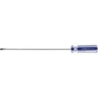 Blue Transparent Striped Slotted Screwdriver, 1/8" Tip, Round, Plastic Handle Groupe Belzile Dickner