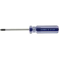 Tournevis Philips bleu transparent avec bandes, #1, Prise Plastique Groupe Belzile Dickner