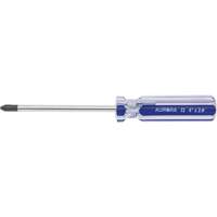 Tournevis Philips bleu transparent avec bandes, #2, Prise Plastique Groupe Belzile Dickner