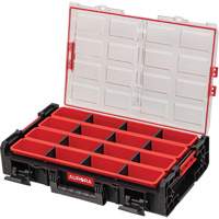 Arx X-Large Organizer with Long Bins, 23" x 15-1/5" x 5", Black Groupe Belzile Dickner