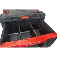Arx&reg; Single Drawer Toolbox, 11-1/5" W x 18-3/10" D x 9-1/10" H, Black/Red Groupe Belzile Dickner