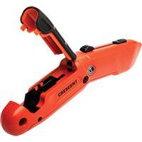 Couteau de s&eacute;curit&eacute; autor&eacute;tractable, 1", Acier, Prise en Aluminium Groupe Belzile Dickner