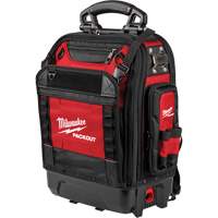 PackOut Structured Backpack, 9-1/2" L x 18" W, Black/Red, Polyester Groupe Belzile Dickner