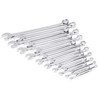 12-Point Long Pattern Combination SAE Wrench Set in Foam Storage Tray, Open-Ended, 19 Pieces, Imperial Groupe Belzile Dickner