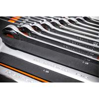 12-Point Long Pattern Combination SAE Wrench Set in Foam Storage Tray, Open-Ended, 19 Pieces, Imperial Groupe Belzile Dickner