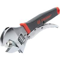 Locking Adjustable Dual Material Wrench, 10" L, 2-18/25" Max Width, Chrome/Polished Groupe Belzile Dickner